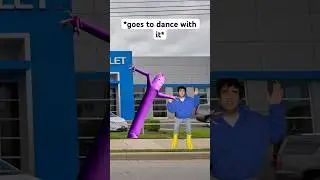 When The Inflatable Tube Man Is Outside The Car Dealership 🤣 #shorts #relatable