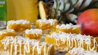 Recette des barres exotiques mangue ananas coco