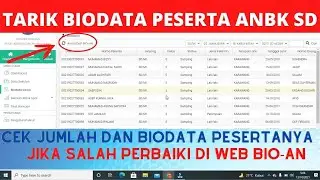 CARA TARIK DATA SISWA PESERTA ANBK SD 2021 | WEB ANBK