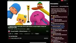 This is pocoyo red light green light song from english dub 🎊🎉 funny video. 