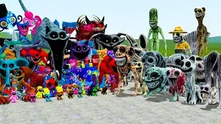 POPPY PLAYTIME FAMILY vs ZONOMALY MONSTERS In Garry's Mod