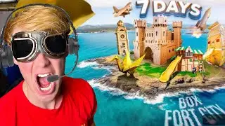 SURVIVING 7 DAYS Inside WORLDS BIGGEST Box Fort City! (PART 1)