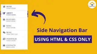 Side Navigation Bar Using HTML & CSS | Rogue Code | Learn HTML and CSS