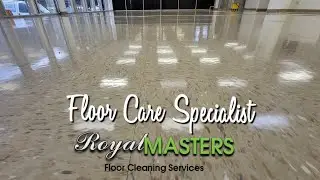 Texas Best 👑 Commercial Vct tile stripping and waxing session 👌 #vcttilewaxing #strippingandwaxing