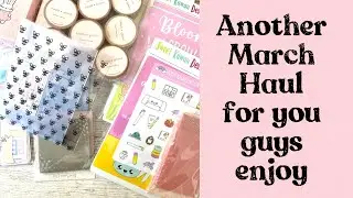 Planner Haul || Planner stickers || March 2021