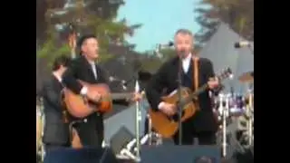 Lyle Lovett and John Prine perform 