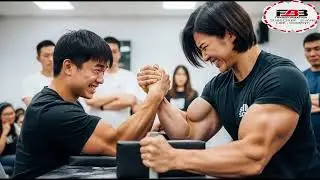 She Defeated Him at the Table  Mixed Arm Wrestling Strength Test