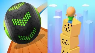 Going Balls VS Cube Surfer! Android iOS Gameplay (Level 541-545)