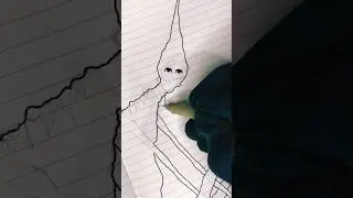 Drawing my cousin Dilbert #art #analoghorror #liminal #creepy