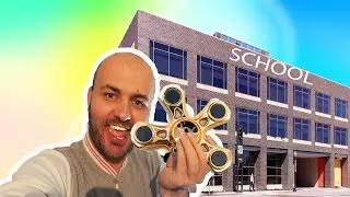 Make fidget spinner at school