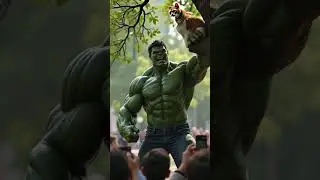 Undead Hulk Rescues Cat as Paparazzi Surround! Eerie Cinematic Twist #HulkTransformation