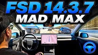 Tesla FSD 14.3.7 Mad Max Mode Test in Phoenix