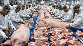 Inside the Largest Pork Processing Factory You&rsquo;ve Never Seen Before (Full Process)