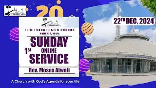 SUNDAY 1ST SERVICE || 22/12/2024 || TOPIC : God&rsquo;s Indescribable gift || REV. MOSES ATWOLI