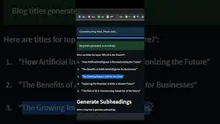 AI Blog Writer Powered By OpenAI API
