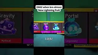 OMG! when bros luck, New Yellow Lightning Fruit💀 #bloxfruits #roblox #viralvideo #fyp #shorts