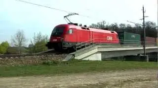 Zugverkehr an der Tullnerfelder Bahn bei Traismauer [HD]