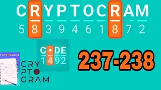 CRYPTOGRAM Word Logic Puzzles level 237 238