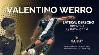 VALENTINO WERRO  - LATERAL DERECHO - ARGENTINA