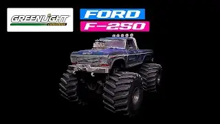 1974 Ford F-250 Monster Truck with 66-Inch Tires Blue 