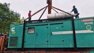 500 Kva #cummins DG set Unloading #dieselengin #automobile #ankleshwar #gujrat