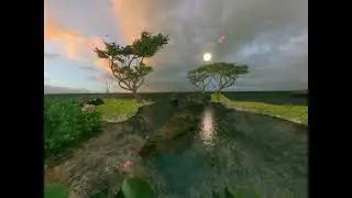 Beautiful nature scenes animation