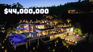 Sold for $44,000,000 Brentwood Oasis | mansion tour
