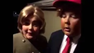 TRUMP AND HILARY HALLOWEEN COSTUME!