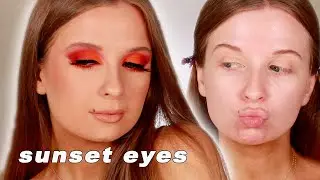 new favorite palette 😍 | summer sunset eyes | caitlinxtine