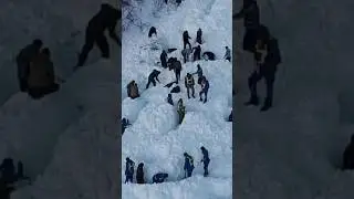 An avalanche covered a shepherd and a flock of 50 sheep!