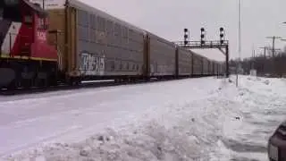 CN 5695 leads  Mainfest Freight West with a Rare Catch Following!!