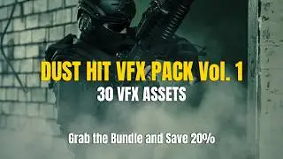 Realistic Gunshot Dust Hits | 30 VFX Assets for Indie Films