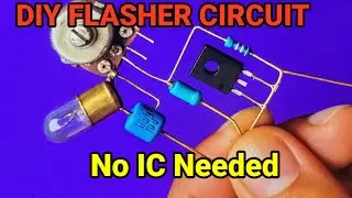Diy Adjustable Bike Flasher Circuit | Easy Electronics Project For Beginners |@Shaktitechshakti 