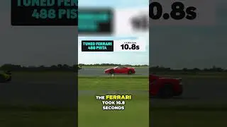 McLaren vs Ferrari: Quarter Mile Drag Race Showdown! #shorts