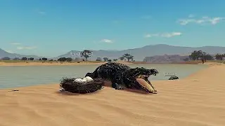 Fazendo Ninho de CROCODILO! no Savannah Life ROBLOX!