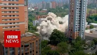 Pablo Escobar's former home demolished in Colombia. - BBC News