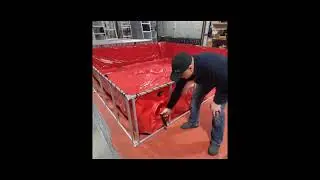 Drain Sleeve Placement on Frame Tanks | Folding Frame Water Storage Tank