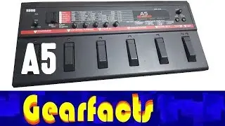 Korg A5 ambience guitar processor pedal demo - guitar and drums