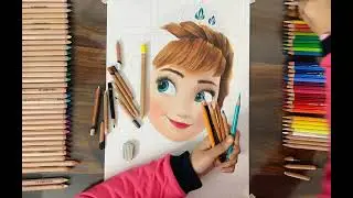 Drawing Anna from frozen 2 | Tisya the Artist
