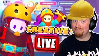 [🔴LIVE ] Checking Out YOUR Creative Maps in Customs! | Season 4 Fall Guys
