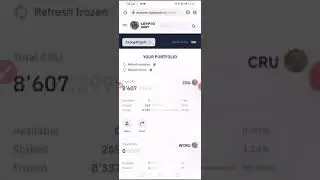 Стейкинг CRU для добычи UNTB
