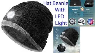HIGHEVER Hat Beanie With LED Light