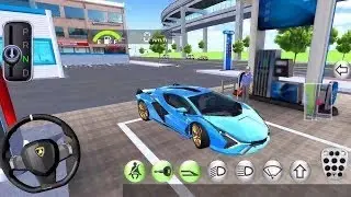 Refueling & Car Washing Of New Luxury Car Model 2023 - 3D Driving Class Simulation Game Name