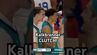 Ryan Kalkbrenner seals the W with a BIG TIME BLOCK!