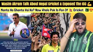 Legend Wasim Akram Talk About Nepal Cricket & Nepali Fans Crowd🇳🇵❤️ 