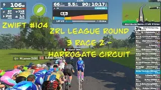 Zwift #104 ZRL, 3-й этап, 2-я гонка - трасса Харрогейт