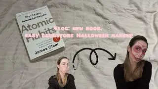 Vlog: new book, easy drugstore Halloween makeup