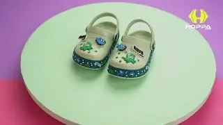 Hoppa Octo Kids Clogs (Olive) Footwear: 360 Clog Presentation