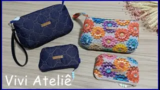 Clutch Luna + Mini Clutch | Um Conjunto Fofo | Passo a Passo | Vivi Ateliê