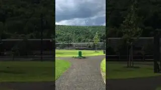 CSX train in Mohawk valley welcome center